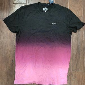 Hollister NWT Mens t shirt hombre BLACK PINK size L large